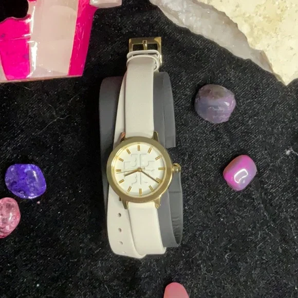 Tory Burch | Accessories | Tory Burch White Leather Watch  display picture 1